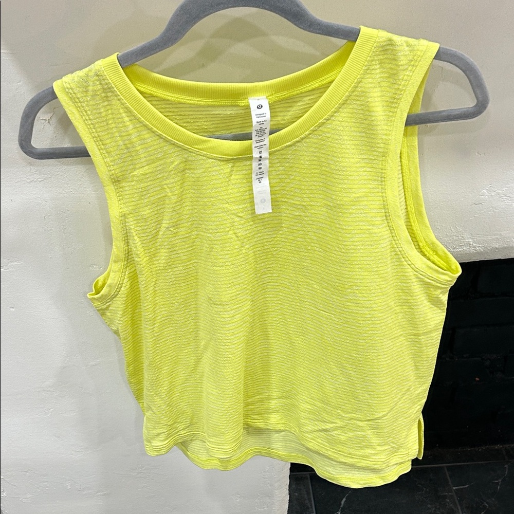 Lululemon Athletica Neon Yellow Tank Top